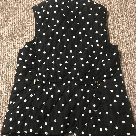 Zip up polkadot vest - Picture 2 of 2
